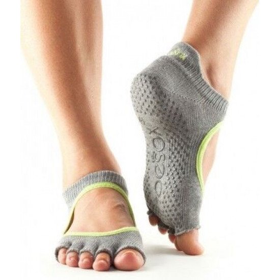 ToeSox Bellarina Zonder Tenen In Heather/Lime XS/S/M/L