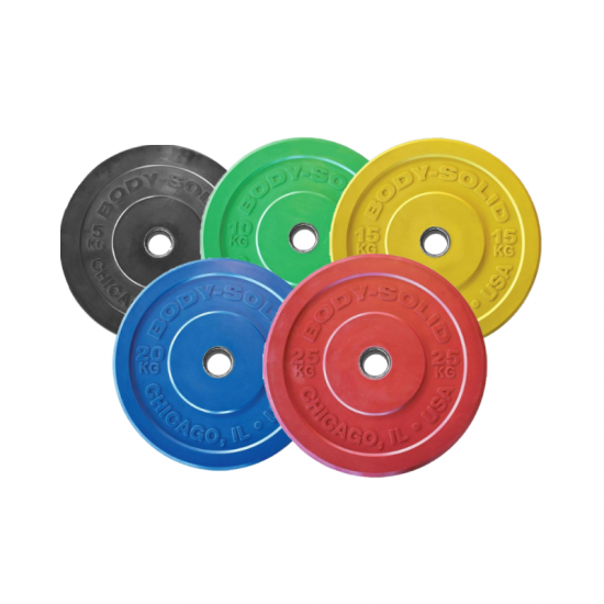 Body-Solid Chicago Extreme Gekleurde Olympische Bumper Plates