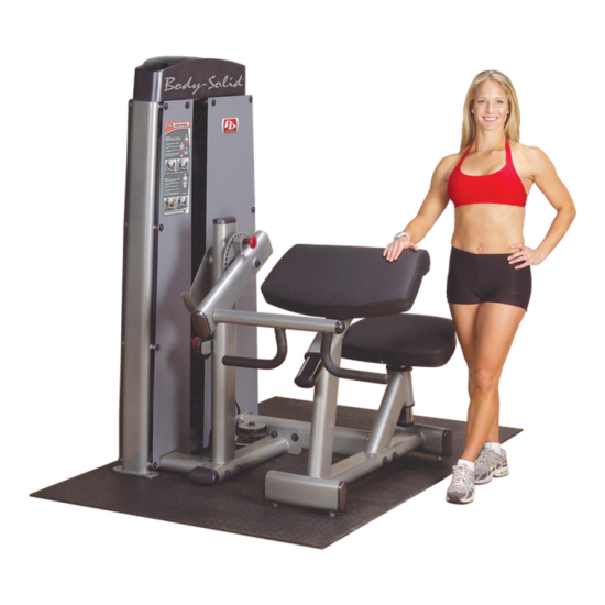 Body-Solid Pro Dual Bicep & Tricep Machine DBTC-SF