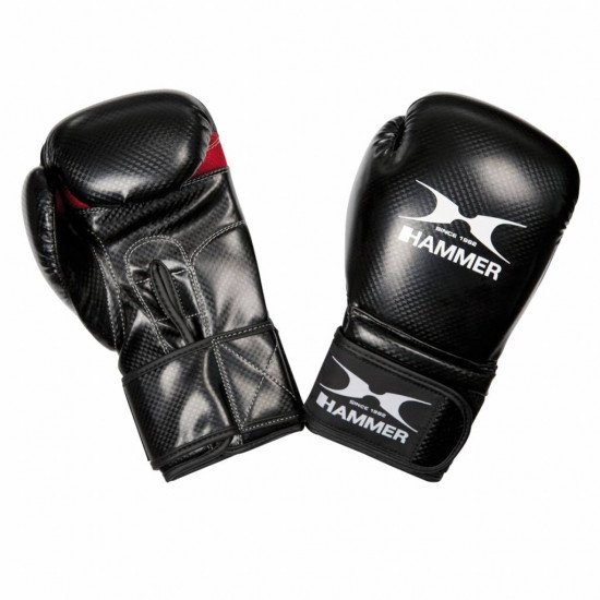 Hammer Boxing Bokshandschoenen X-SHOCK - PU - Zwart/Rood14 OZ