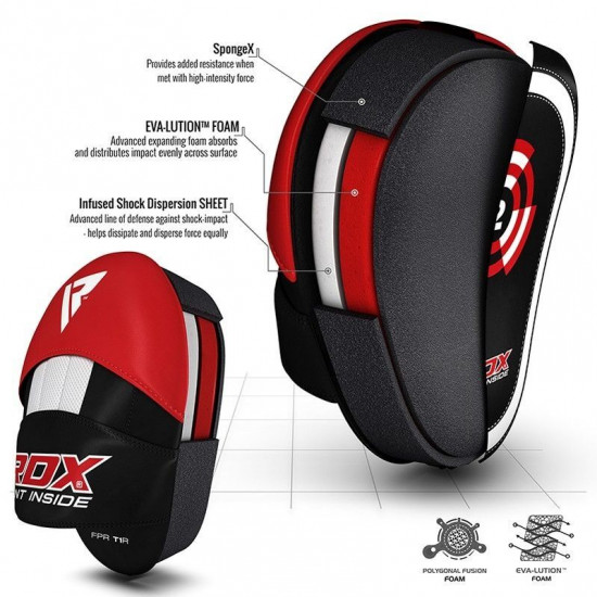 RDX T1 Focus Pads - Maya Hide Leer - Schokabsorptie