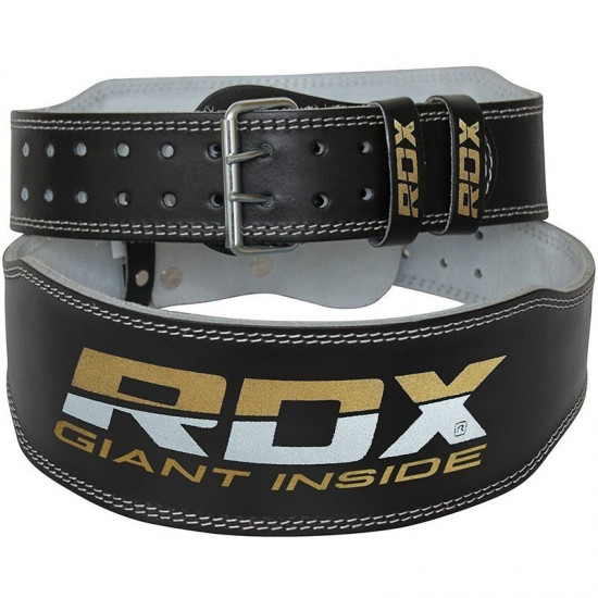 RDX Gym Lederen Gewichtenhef Riem Large