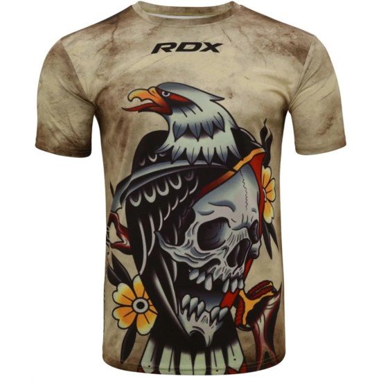 RDX T14 Harrier Tattoo T-Shirt - Performance Polyester, Ademend, Hypoallergeen