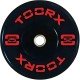 Toorx bumper plates 5kg tot 25kg met rubber coating en roestvrijstalen ring