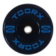 Toorx bumper plates 5kg tot 25kg met rubber coating en roestvrijstalen ring