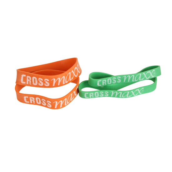 Crossmaxx® Mini weerstandband set HEAVY 4pcs De Crossmaxx® Mini resistance band set HEAVY (4pcs) is perfect voor liften en talloze andere oefeningen. Ideaal voor deadlifts, bankdrukken en meer.