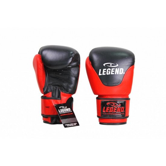 Leren Bokshandschoenen Legend Thai series Rood - Maat: 16oz