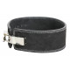 Power Lifting Fitness Riem lever zwart suede leer - Maat: M