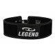 Power Lifting Fitness Riem lever zwart suede leer - Maat: M