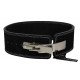 Power Lifting Fitness Riem lever zwart suede leer - Maat: M