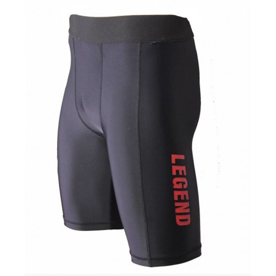 Legend DryFit short Zwart/Rood - Maat: M